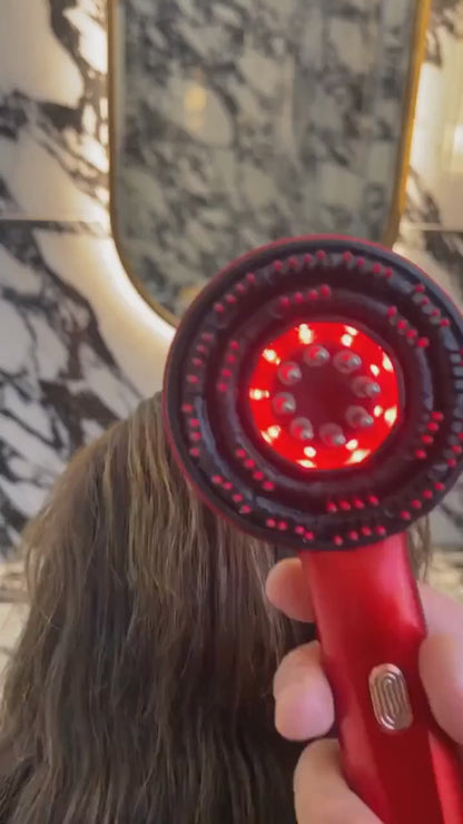 3-in-1 Scalp Red Light Massage Brush